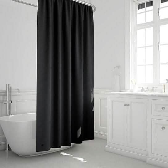 2-Pack: Magnetic Mildew Resistant Solid Vinyl Shower Curtain Liners