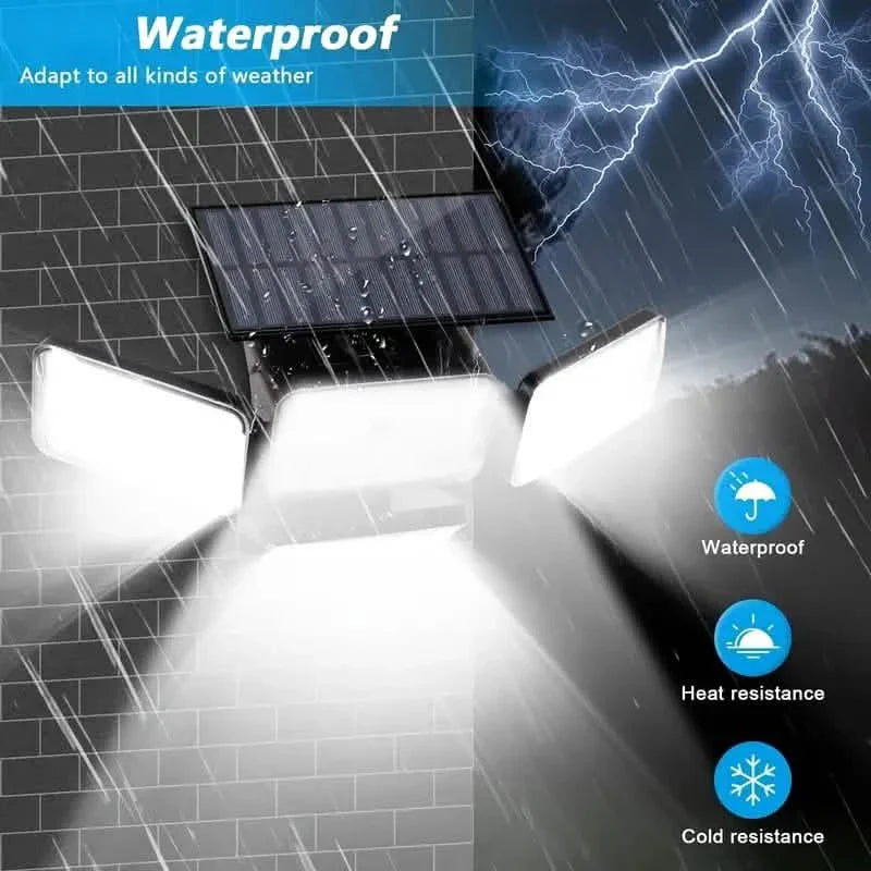 2-Pack: Super Bright Solar Motion Sensor Outdoor Light with Remote