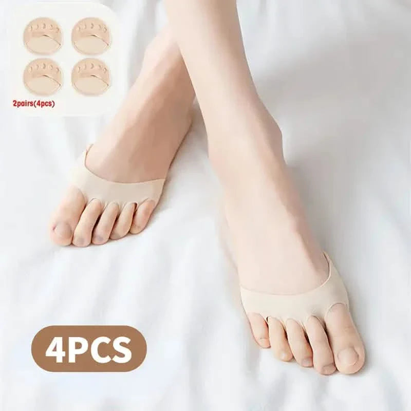 2-Pairs: Invisible Socks Spherical Footrest