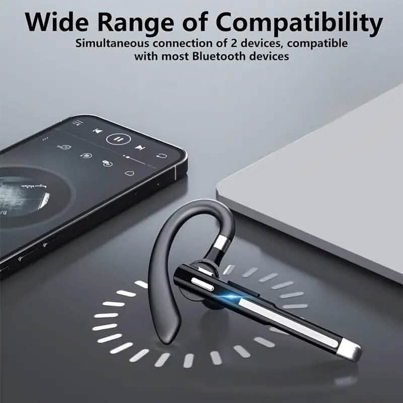 Wireless 5.3 Single-Ear Business Headset with Mic