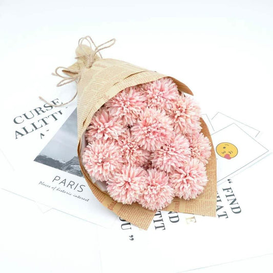 10-Piece: Artificial Flowers Chrysanthemum Ball Flowers Bouquet