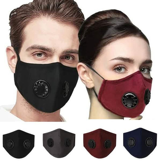 10-Pieces: Double Breathing Valve PM 2.5 Mask Respirator