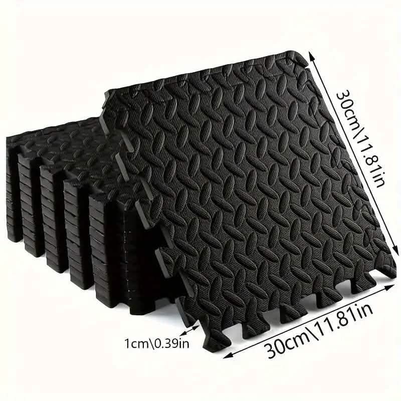 10-Pieces: EVA Interlocking Foam Floor Tiles