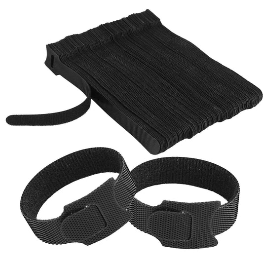 100-Pieces: Reusable Cable Ties 6" Wire Management Holder
