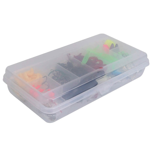 101-Pieces: Fishing Lure Kit Soft Plastic Fishing Baits Set with Soft Worms Crankbaits Box