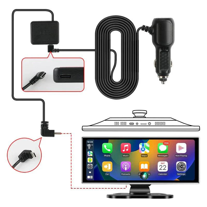 Dash Cam 10.11.26" with 4K Resolution and GPS