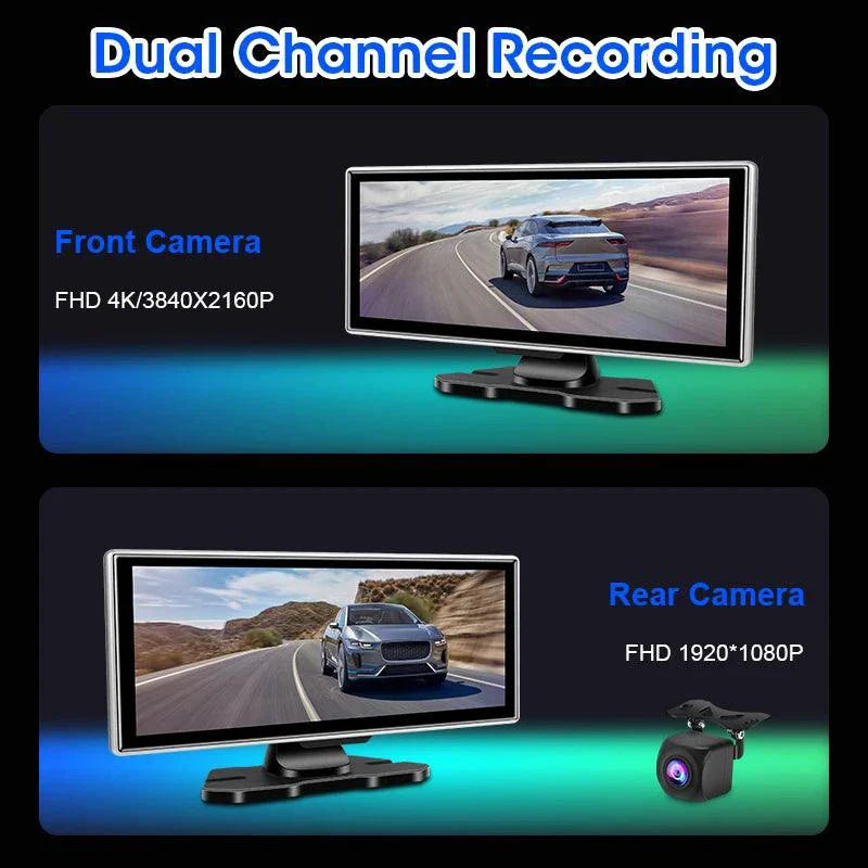 Dash Cam 10.11.26" with 4K Resolution and GPS