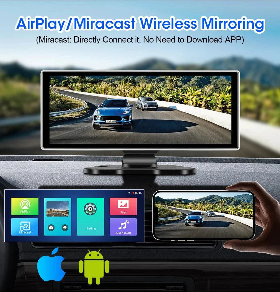 Dash Cam 10.11.26" with 4K Resolution and GPS
