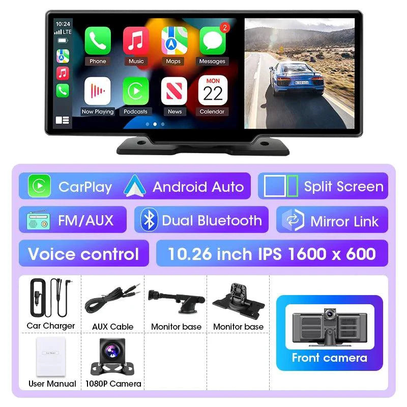 Dash Cam 10.11.26" with 4K Resolution and GPS