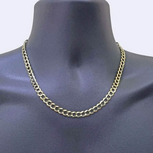10K Yellow Gold Miami Cuban Curb Link Chain 6mm Necklace