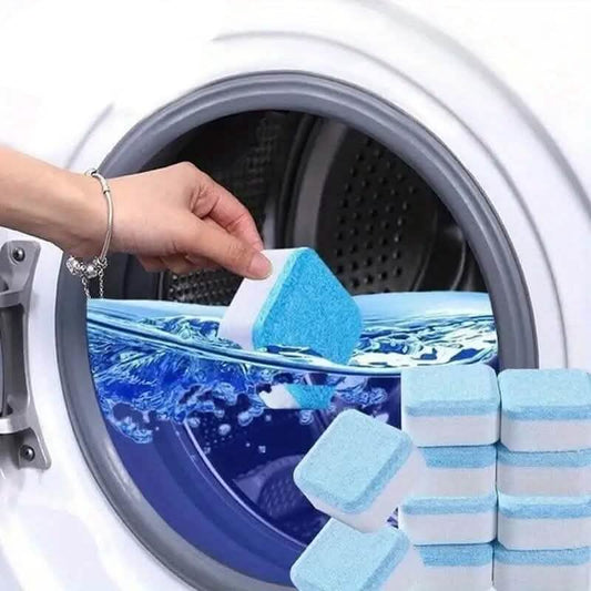 12-Pieces: Effervescent Washing Machine Cleaner Tablets
