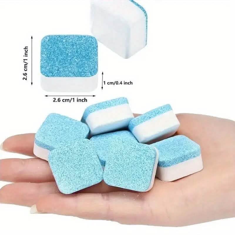 12-Pieces: Effervescent Washing Machine Cleaner Tablets