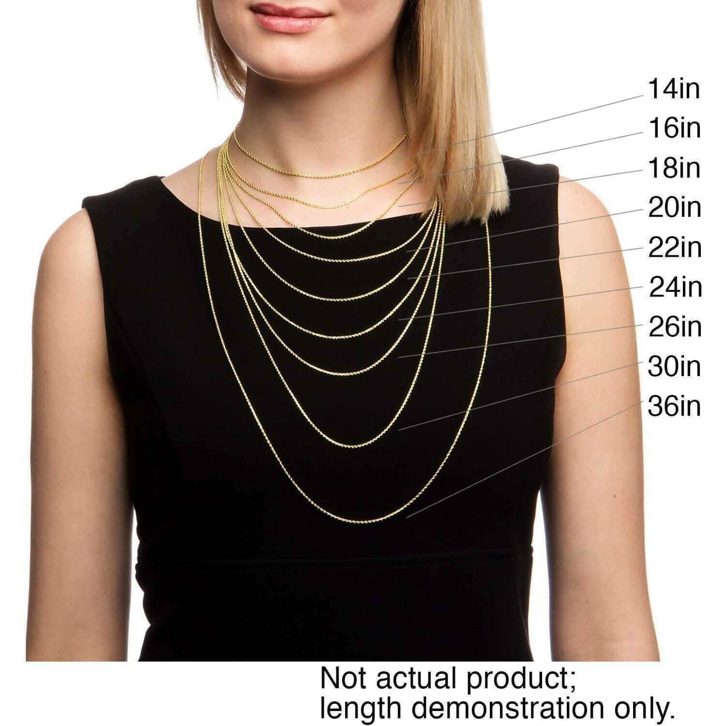 14K Yellow Solid Gold Round Box Link Chain Necklace
