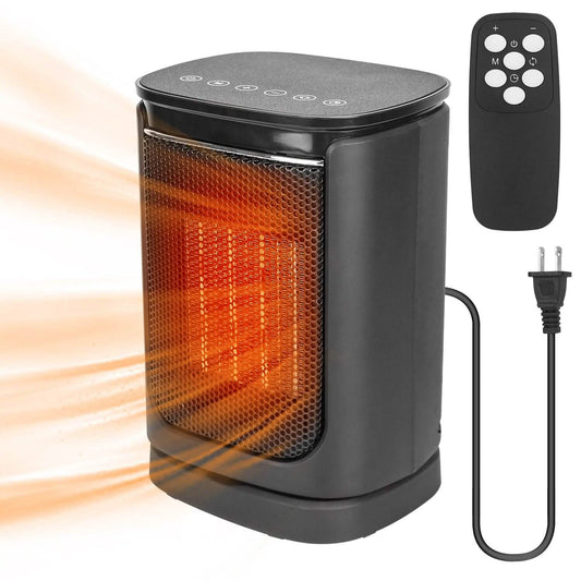 1500W Electric Space Heater Ceramic Heater Fan with 3 Modes Remote Control Digital Display