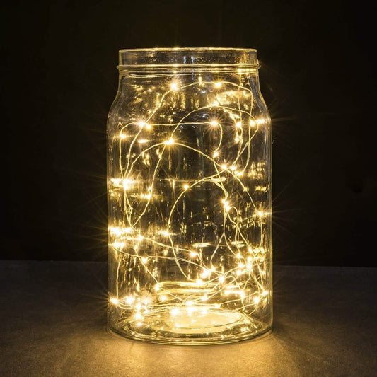 16.5ft 50 Yellow LED Copper Wire String Fairy Lights