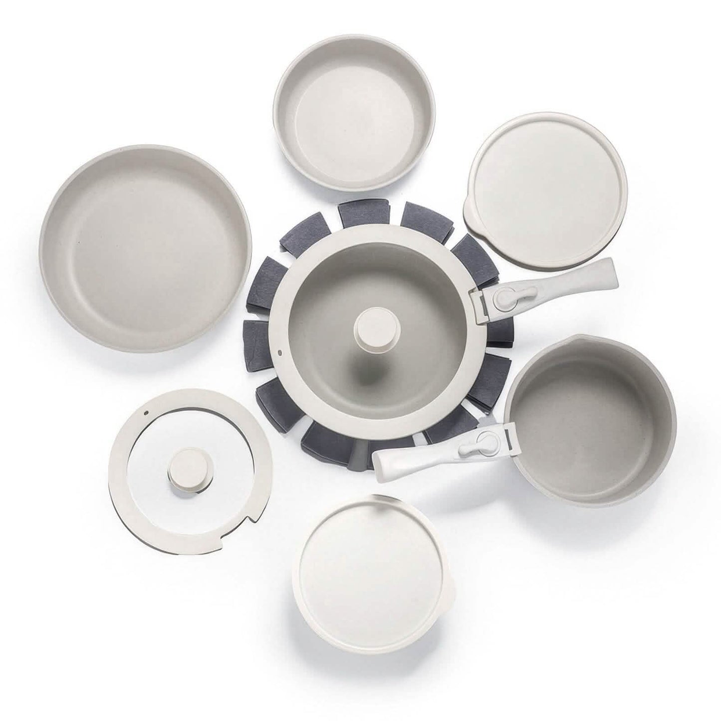 17-Pieces: Nonstick Cookware Set Induction Kitchen Pots and Pans