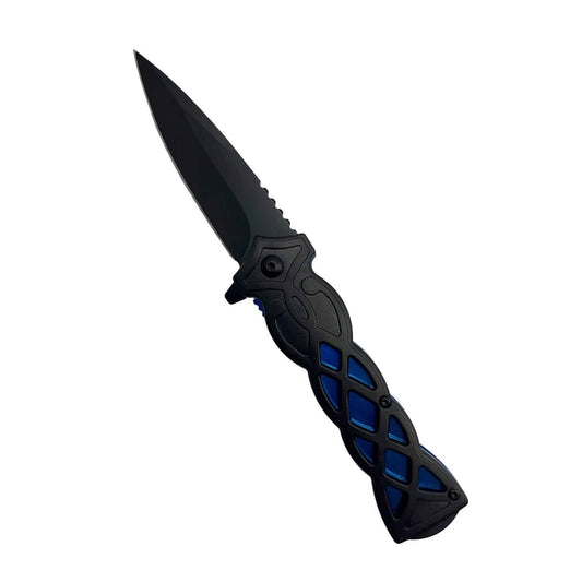 2-Pack: 3.75" Weave Pattern Knife with ABS Handle