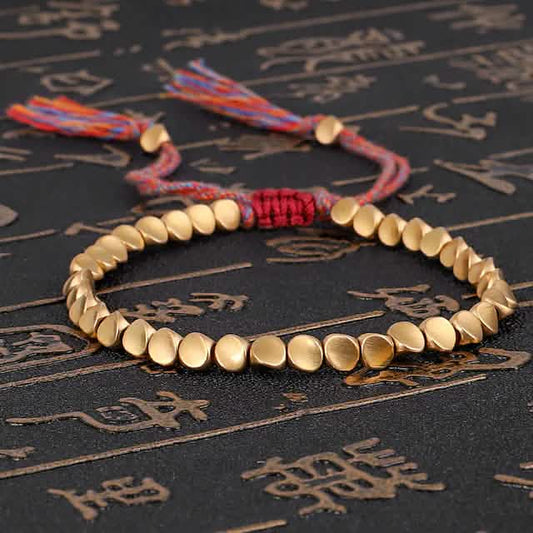 2-Pack: Handmade Copper Bead Bracelet