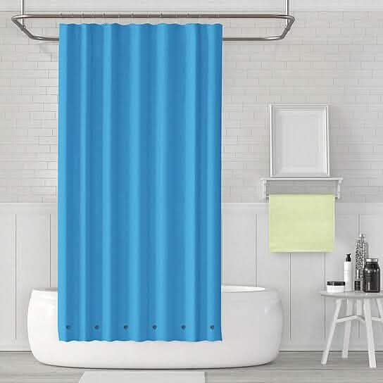 2-Pack: Magnetic Mildew Resistant Solid Vinyl Shower Curtain Liners