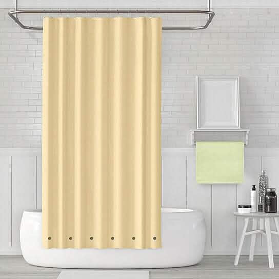 2-Pack: Magnetic Mildew Resistant Solid Vinyl Shower Curtain Liners
