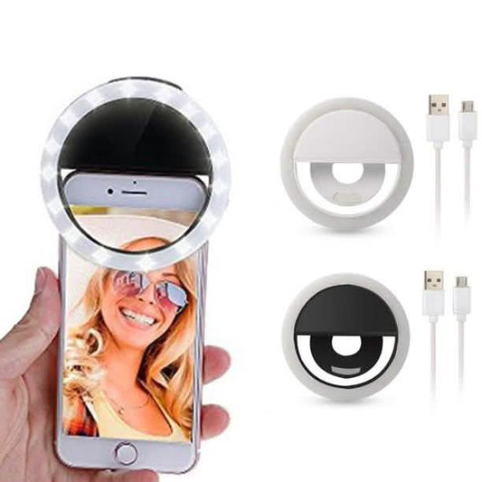 2-Pack: Mobile Ring Light Portable Selfie LED Light Ring Camera Flash