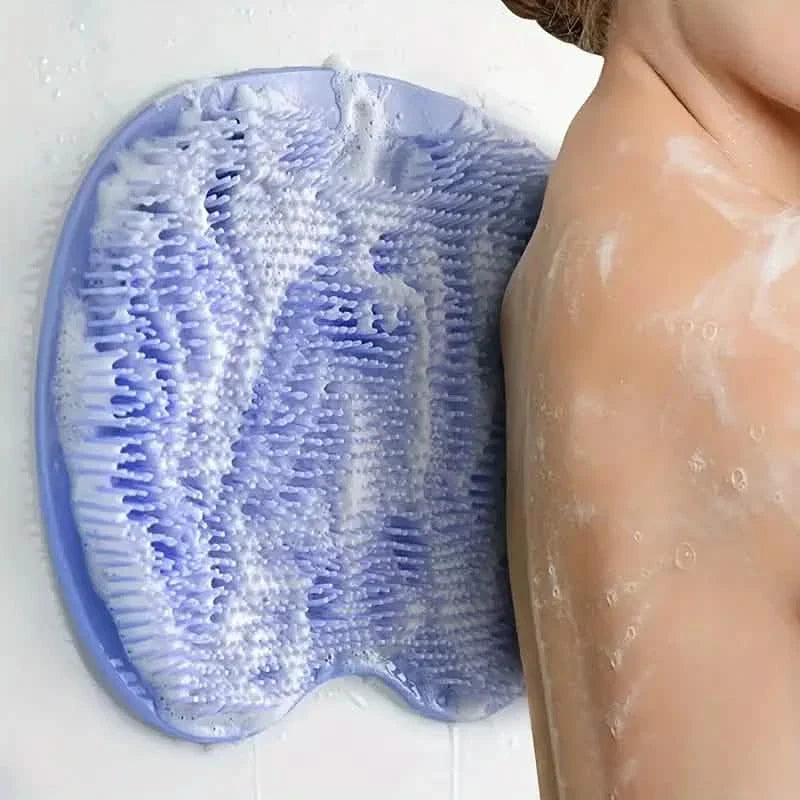 2-Pack: Non-Slip Foot & Back Scrubber with Exfoliating Cushion