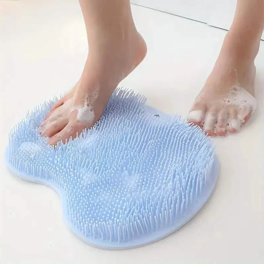 2-Pack: Non-Slip Foot & Back Scrubber with Exfoliating Cushion