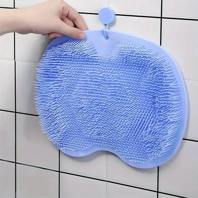 2-Pack: Non-Slip Foot & Back Scrubber with Exfoliating Cushion
