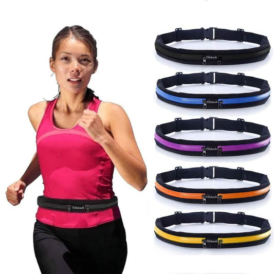 2-Pack: Slim Waist Pocket Running Belt