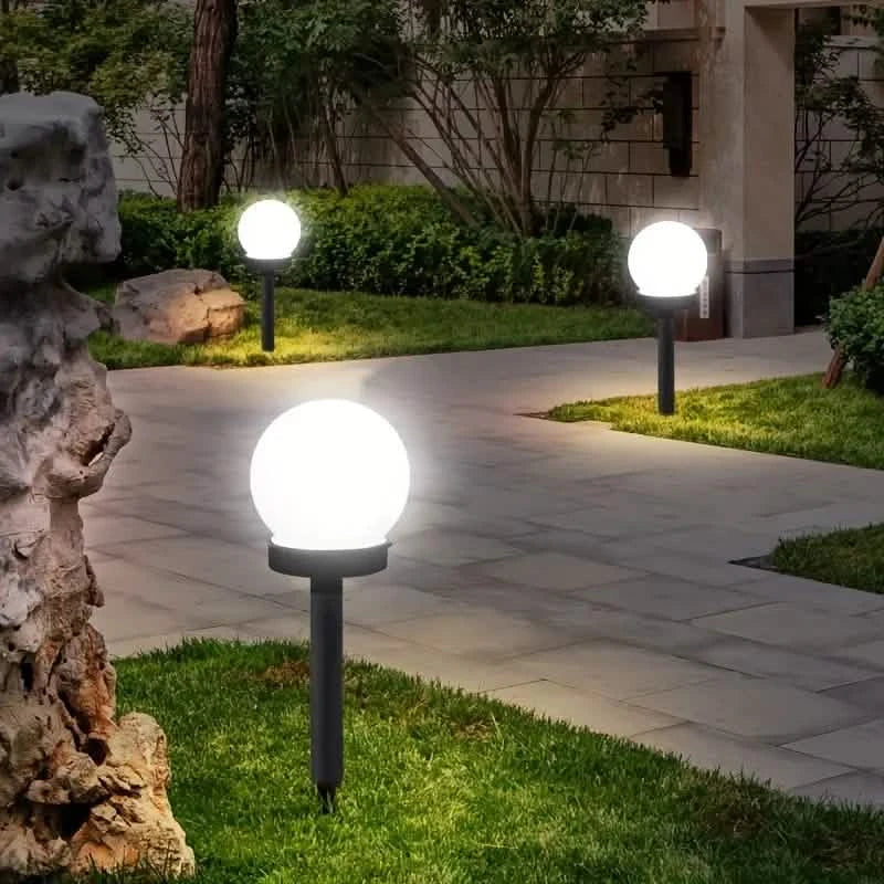 2-Pack: Solar LED Globe Powered Garden Light