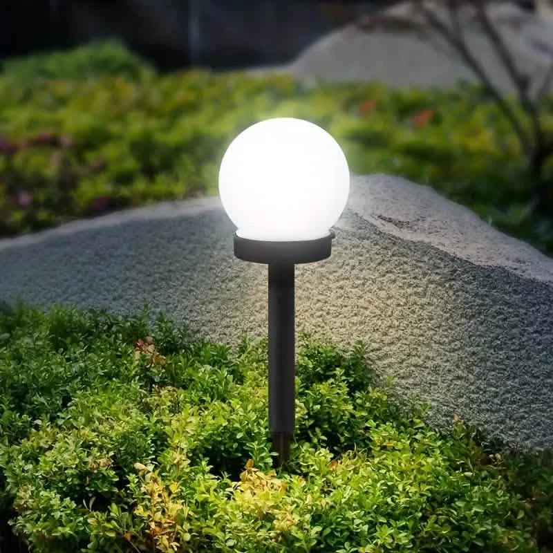 2-Pack: Solar LED Globe Powered Garden Light