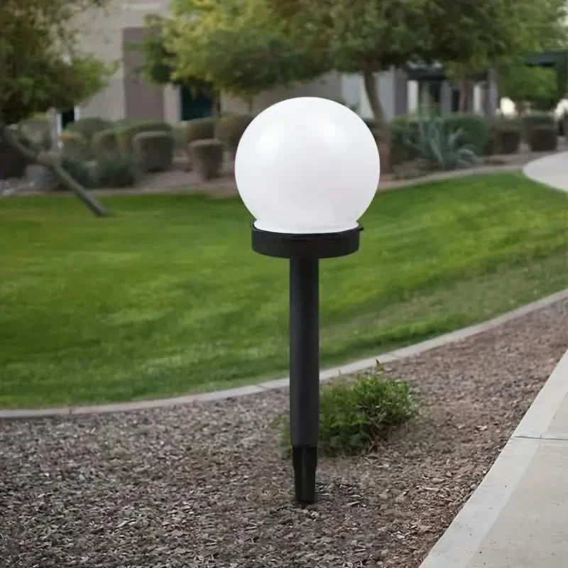 2-Pack: Solar LED Globe Powered Garden Light