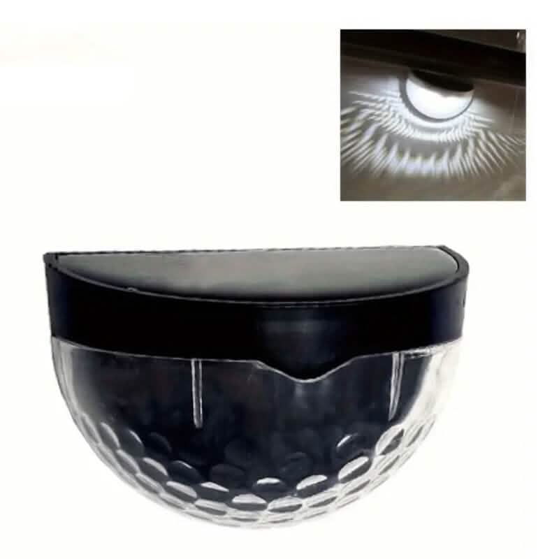 2-Pack: Solar Wall Mount Outdoor Fence Lamp