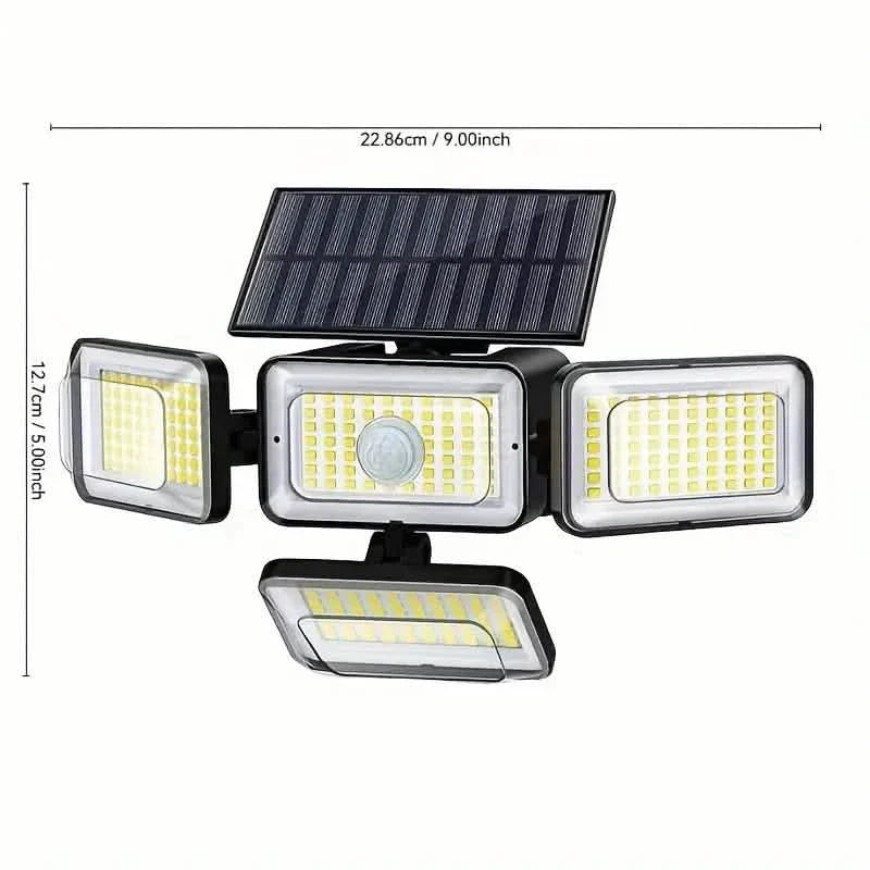 2-Pack: Super Bright Solar Motion Sensor Outdoor Light with Remote