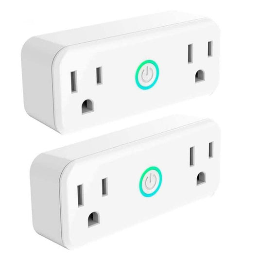 2-Pack: WIFI Smart Plug 10A Dual Smart individually Outlet