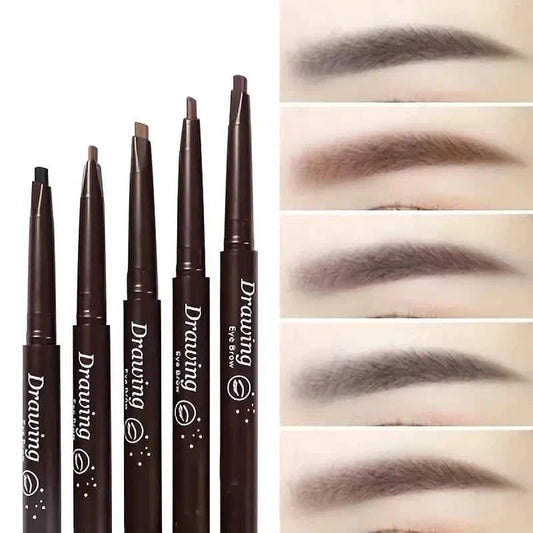 2-Pack: Natural Makeup Double Heads Automatic Eyebrow Pencil Waterproof Long-lasting