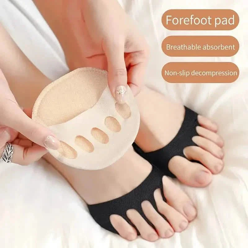 2-Pairs: Invisible Socks Spherical Footrest