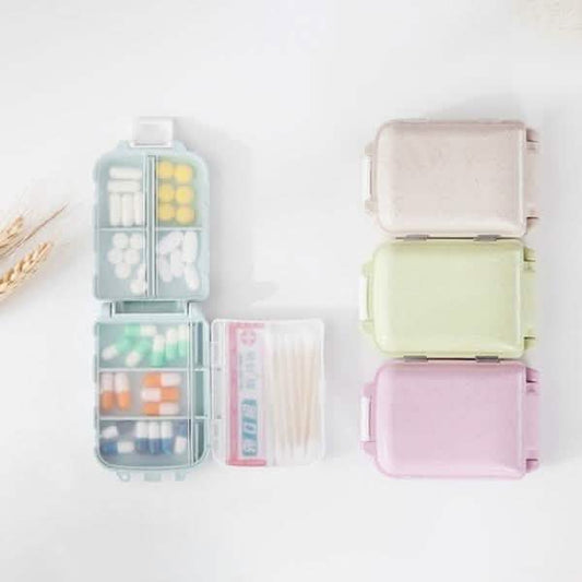 2-Piece: Portable Plastic Pill Box