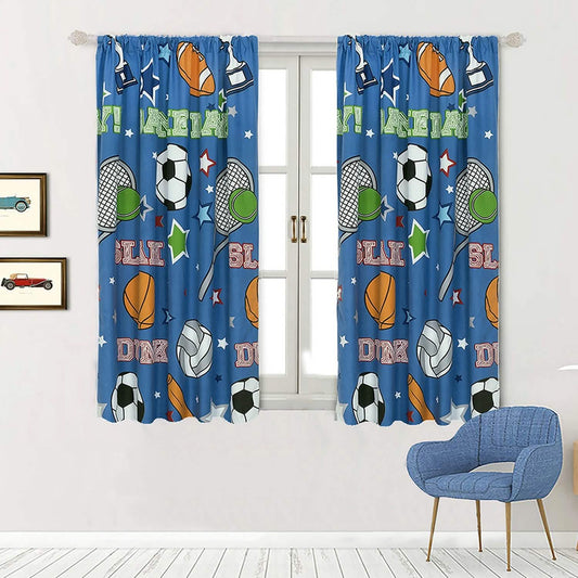 2-Piece Set: Kidz Mix Game Day Window Panel Pair