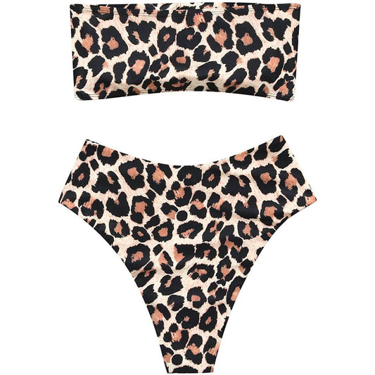 2-Piece: Women's Tube Top Bikini Swimsuit