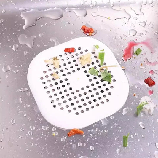 2-Pieces: Bathroom Kitchen Waste Sink Strainer Hair Filter Drain Net Catcher Cover