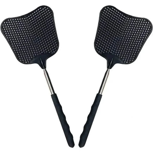 2-Pieces: Heavy Duty Telescopic Fly Swatter Set
