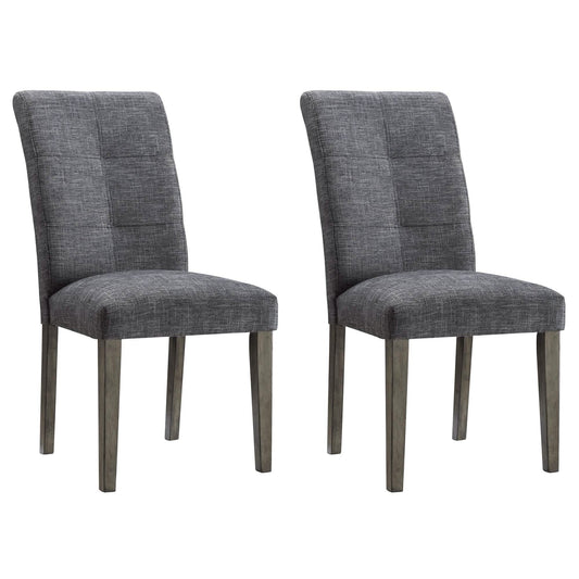 2-Pieces Set: Dining Room Chairs with Solid Wood Legs