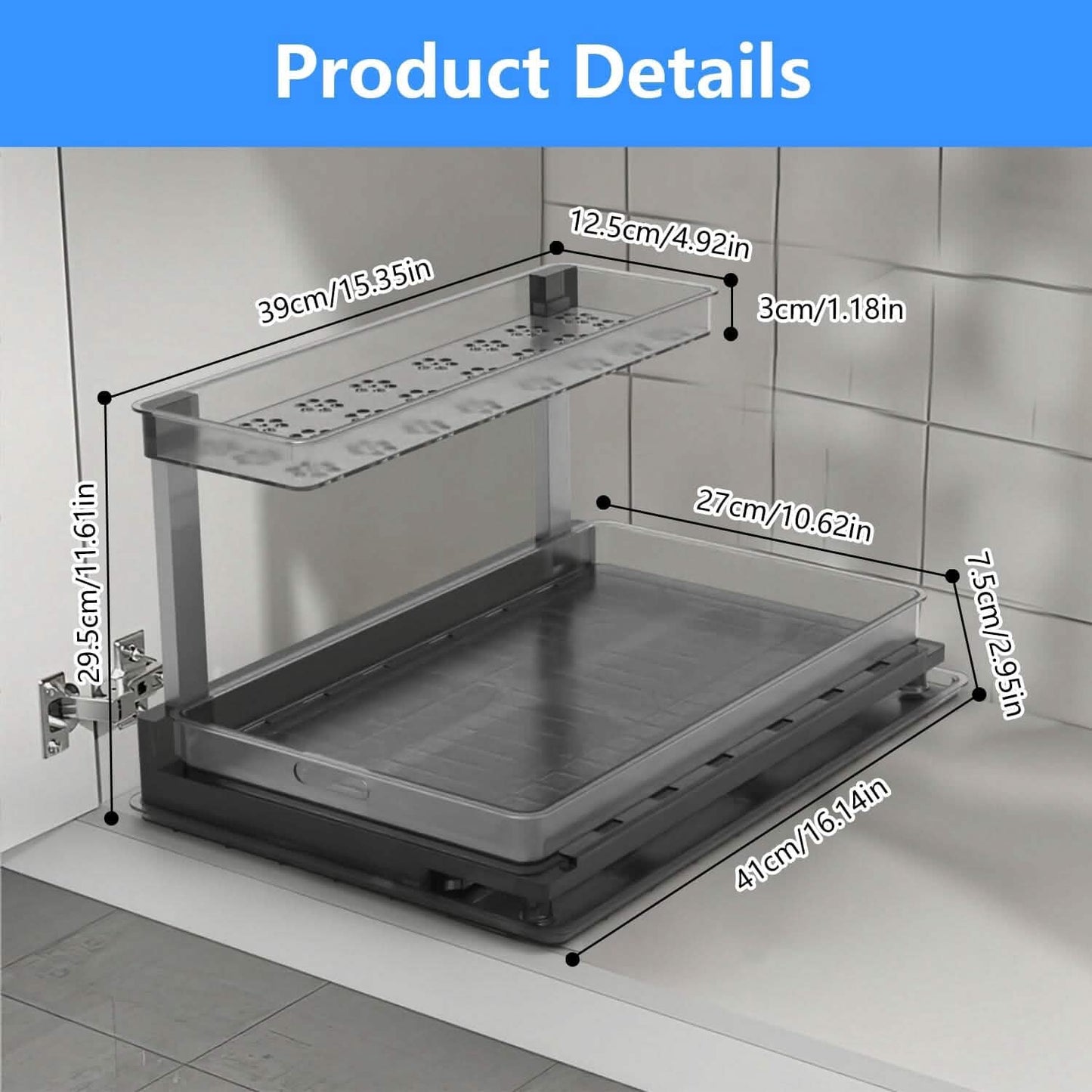 2-Tier Pull Out Under Sink Organizer