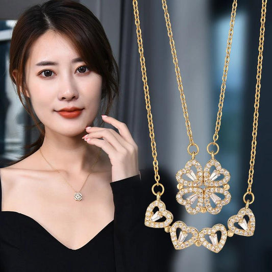Variety Four-leaf Clover Non-fading Light Luxury Titanium Steel Necklace