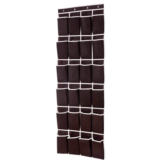 24-Pocket: Over the Door Shoe Organizer Assorted Colors