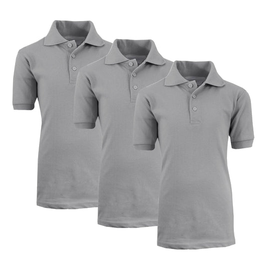 3-Pack: Boys School Uniform Polo