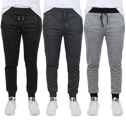3-Pack: Men's French Terry Slim-Fit Jogger