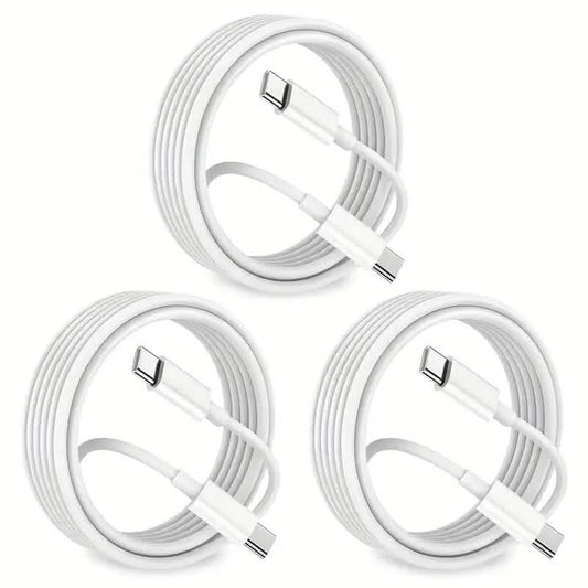 3-Pack: USB-C Fast Charging Cables