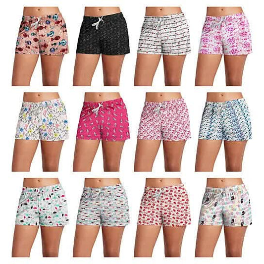 3-Pack: Women's Comfy Lounge Bottom Pajama Shorts with Drawstring
